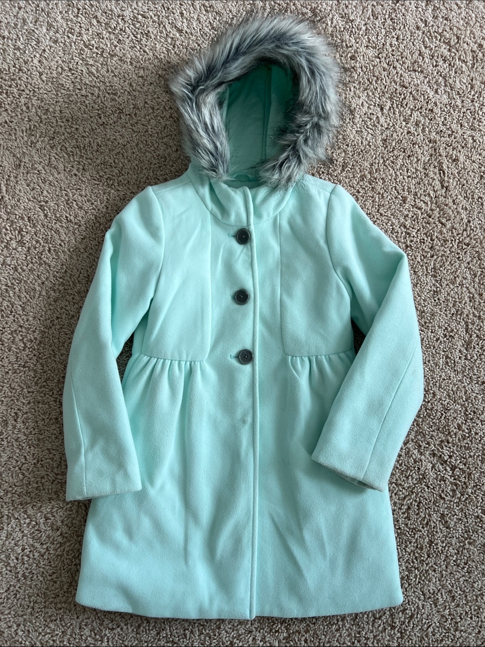 Cat & Jack Mint Hooded Pea Coat